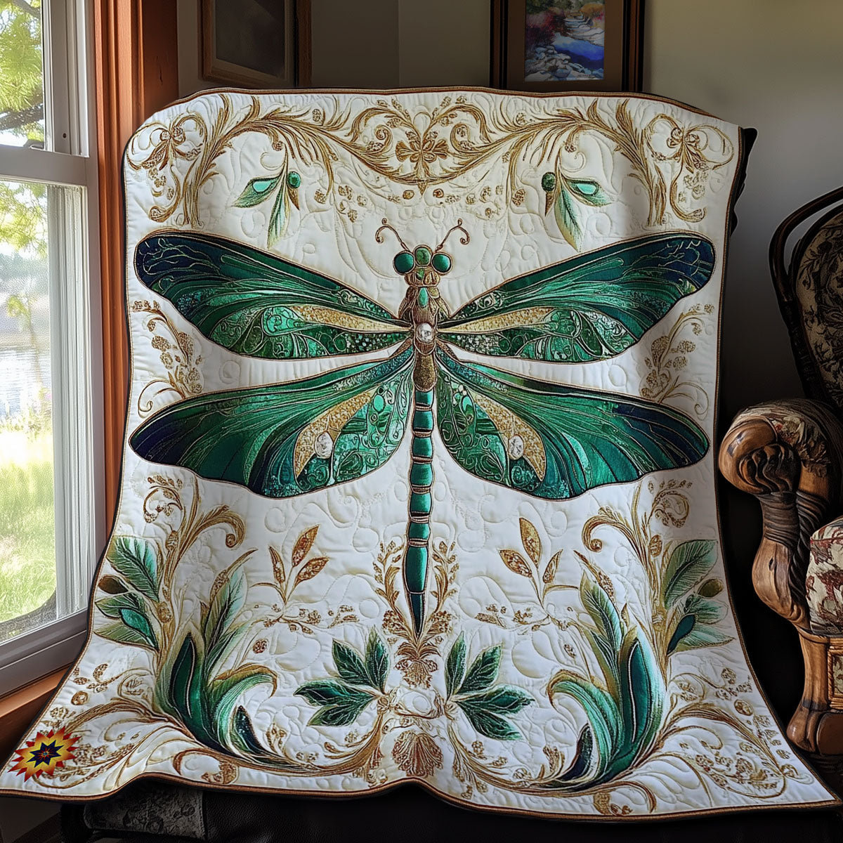 Rynx | Green Dragonfly Quilt