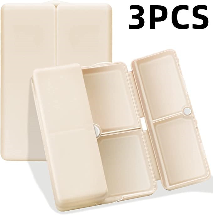 Rynx | Daily Pill Organizer – Portable 7-Compartment Box with Secure Magnetic Closure (3 Pieces)