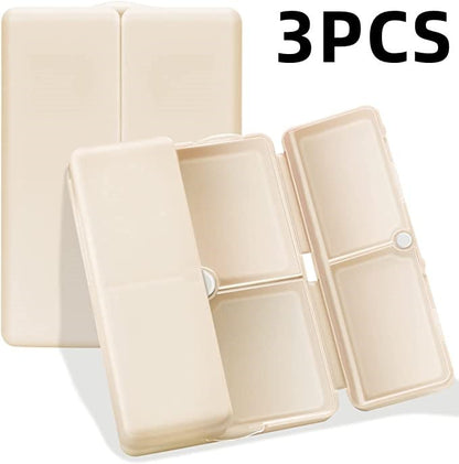 Rynx | Daily Pill Organizer – Portable 7-Compartment Box with Secure Magnetic Closure (3 Pieces)