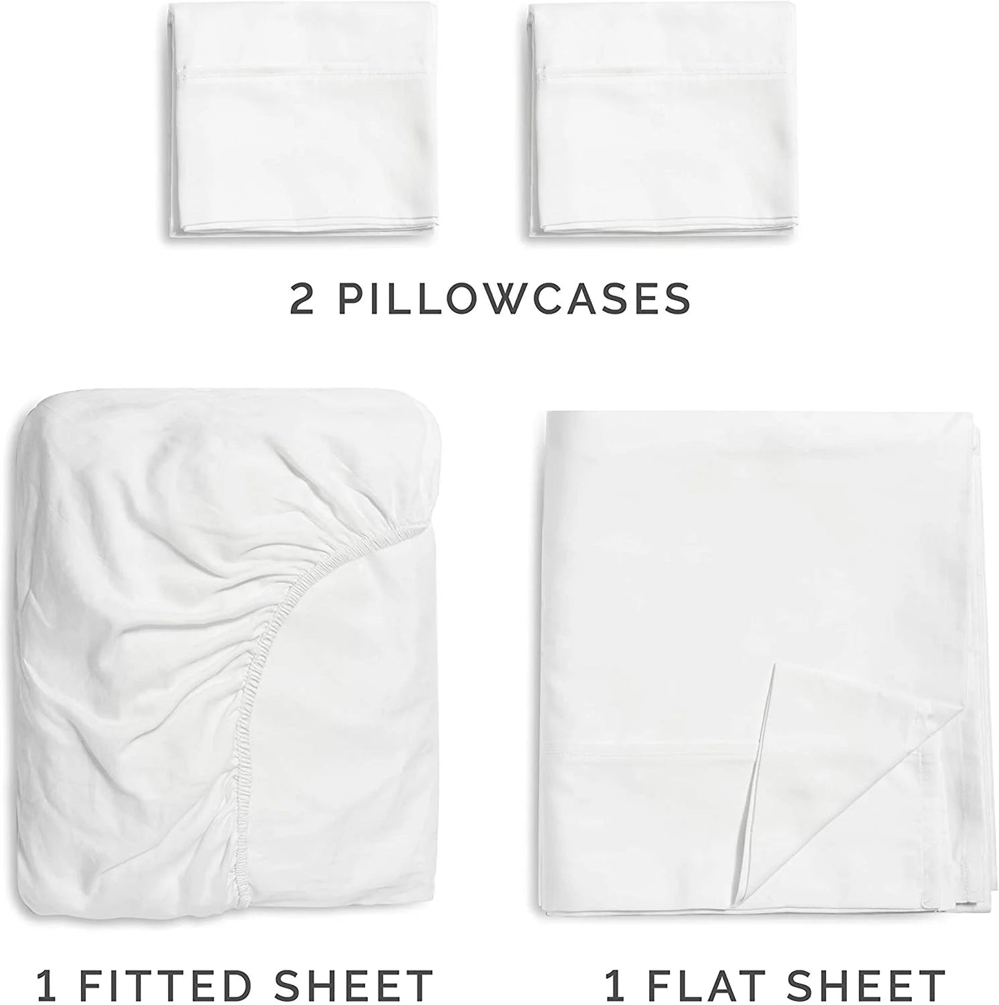 Rynx | 4-piece deep pocket cooling bedding set in bamboo rayon