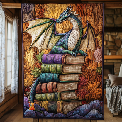 Rynx | Dragons and Book Quilt