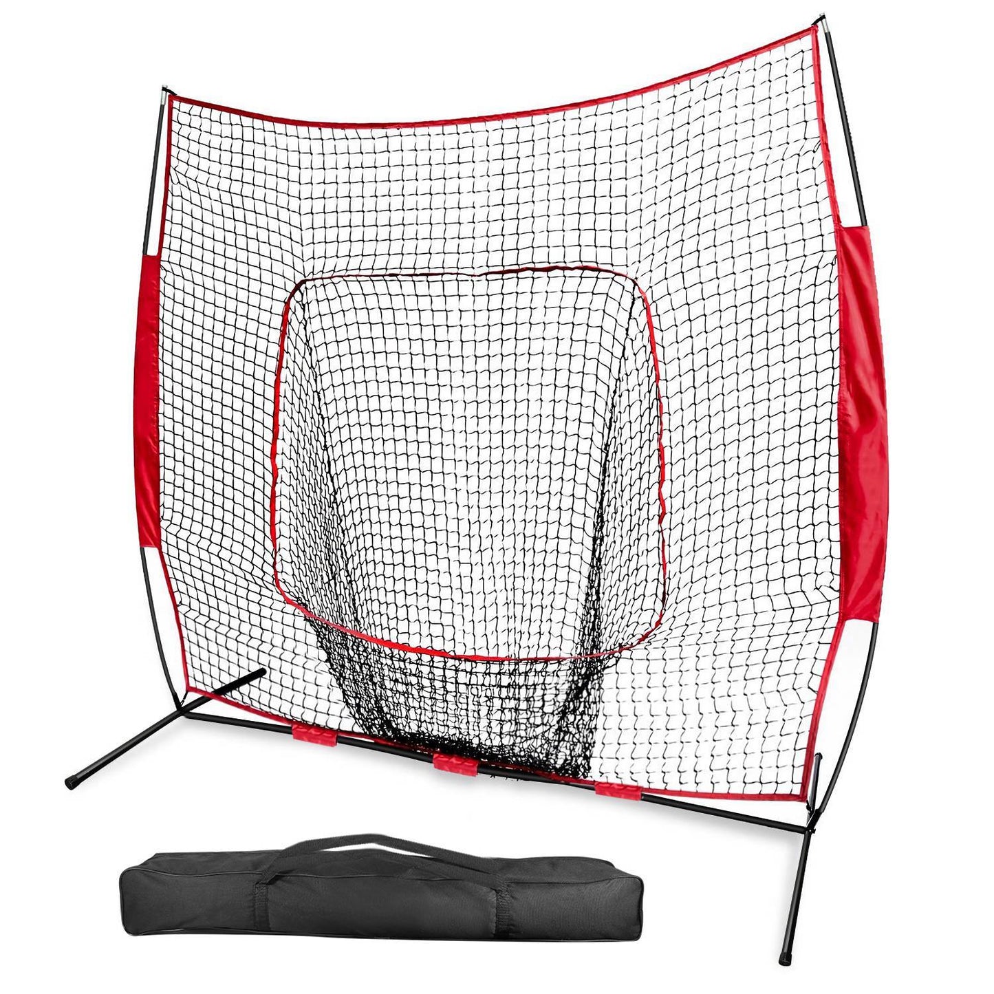 Rynx | 7x7ft Training Net with Arc Frame Carry Bag for Solo Team Training
