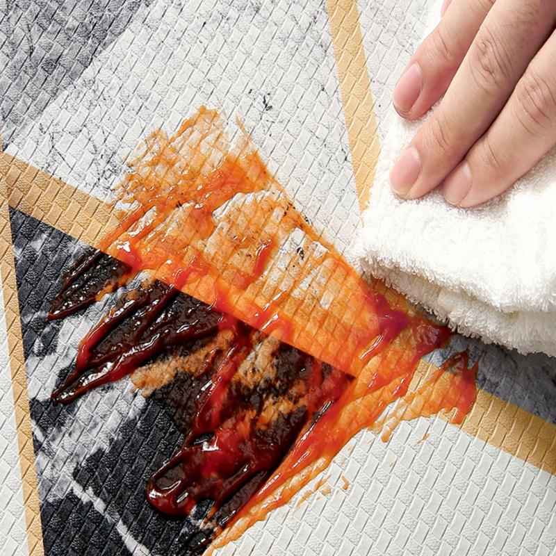 Rynx | Cute Animal Home Gray Floor PVC Leather Kitchen Mat