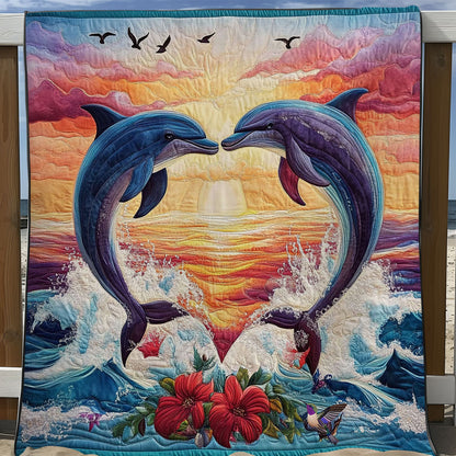 Rynx | Heart Sunset Dolphin Quilt