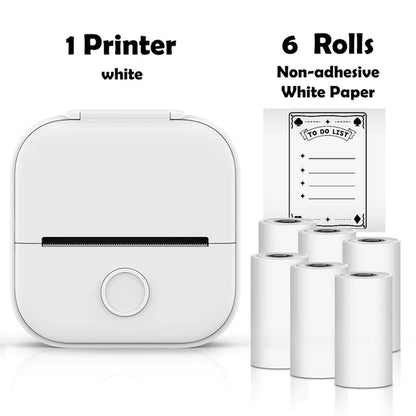 Rynx | T02 Portable Mini Wireless Thermal Pocket Printer Self-Adhesive Stickers Used for DIY, Journal Stickers Portable Printer