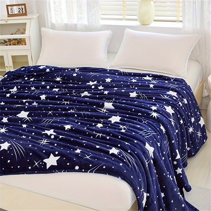 Rynx | Meteor Pattern Fleece Blanket – Soft and Warm, For Sofa, Bed, Office, Camping and Travel