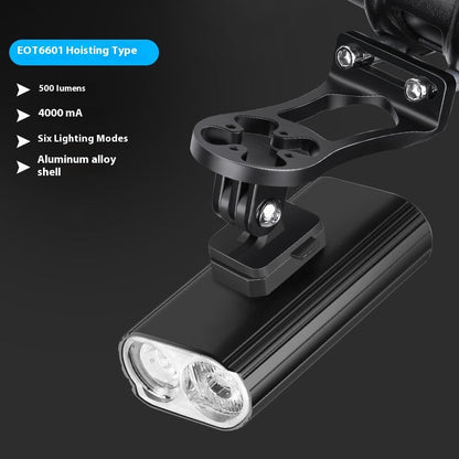 Rynx | L2 2 Bicycle Light TYPE-C Rechargeable Aluminum Alloy Bright Headlight Can Be Installed For Lifting Night Ride