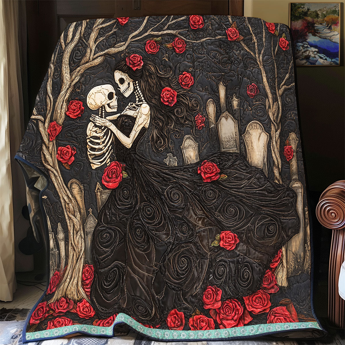 Rynx | Skull Quilted Blanket