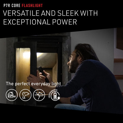 Rynx | Ledlenser P7R Core Rechargeable Flashlight - 1400 Lumen Waterproof Light For Home & Camping