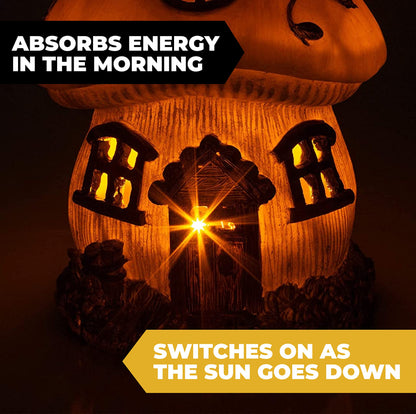 Rynx | Vp Home Solar Mushroom Cottage Light - Led Garden Decor For Halloween & Outdoor Spaces