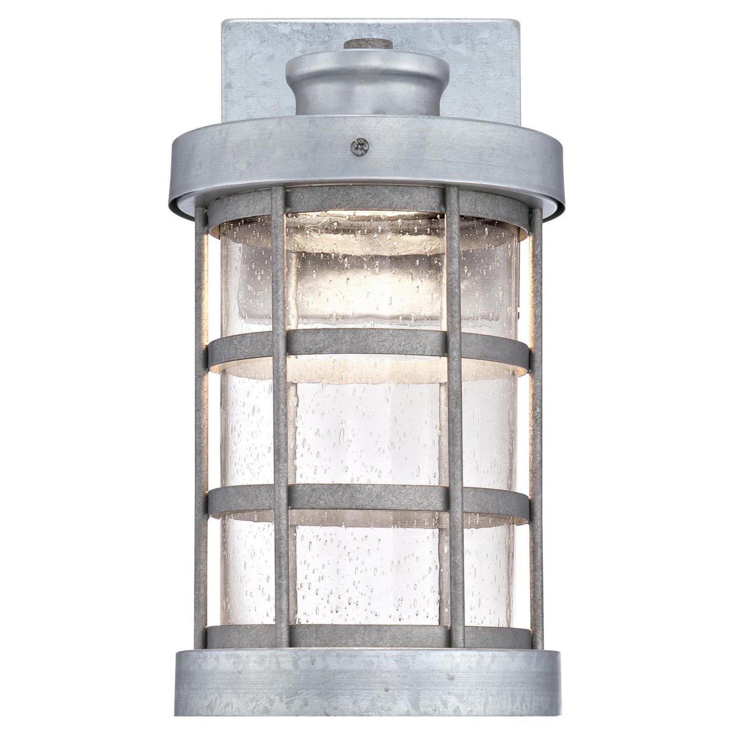 Rynx | Westinghouse Led Outdoor Wall Lamp, One-Light, Galvanized Steel With Clear Seeded Glass