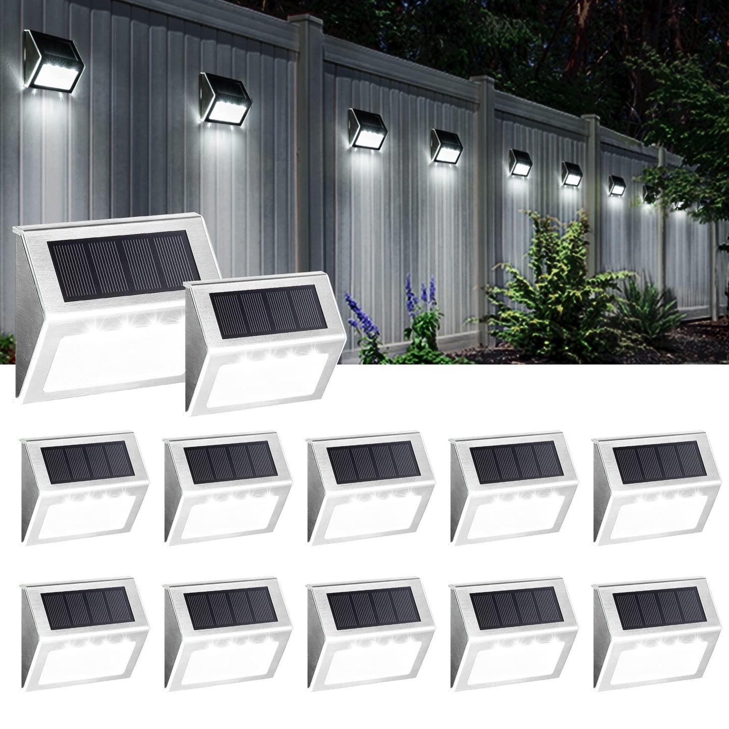 Rynx | Solpex Solar Garden Lighting - 12 Pack Waterproof LED Patio Lights For Outdoor Garden Path