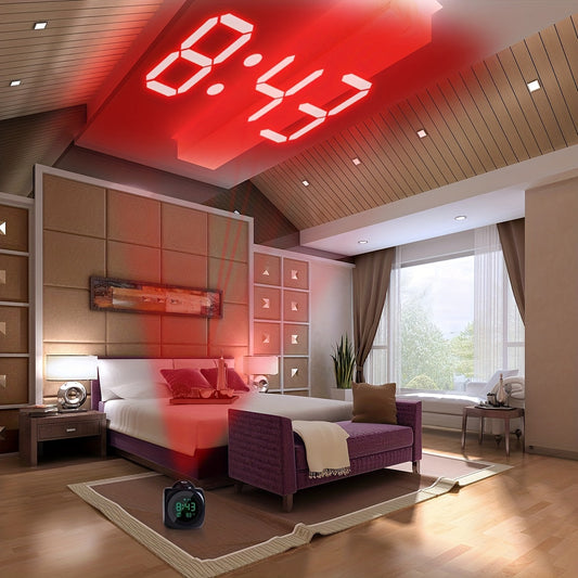 Rynx | TimeCast - LCD Digital Alarm Clock with Sleep Timer