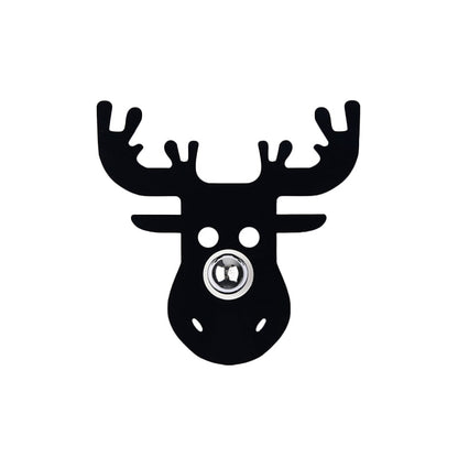 Rynx | Single-Head Bedroom Wall Light Modern Black Wall Lamp with Deer Metal Shade