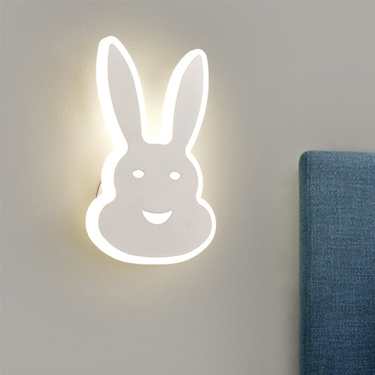 Rynx | Macaroon Rabbit/Fish Wall Lamp Iron Children's Room LED Wall Light Lighting Fixture in White/Pink/Blue