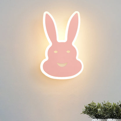 Rynx | Macaroon Rabbit/Fish Wall Lamp Iron Children's Room LED Wall Light Lighting Fixture in White/Pink/Blue
