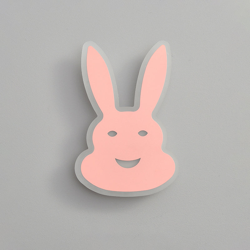 Rynx | Macaroon Rabbit/Fish Wall Lamp Iron Children's Room LED Wall Light Lighting Fixture in White/Pink/Blue