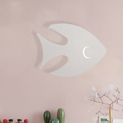 Rynx | Macaroon Rabbit/Fish Wall Lamp Iron Children's Room LED Wall Light Lighting Fixture in White/Pink/Blue