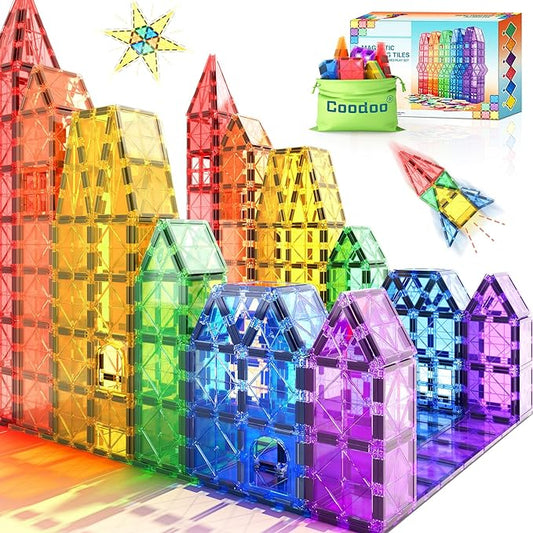 Rynx | Montessori Magnetic Tiles - Creative Building - Endless Fun