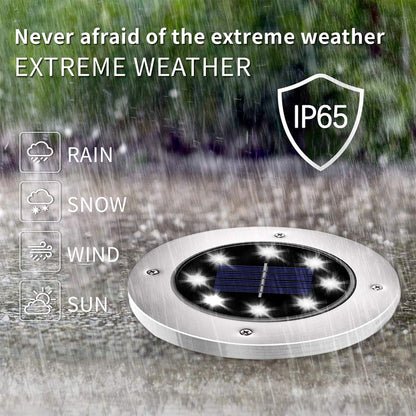 Rynx | Incx 12 Pack Solar Light - Waterproof Outdoor Garden Landscape Lighting, Cool White
