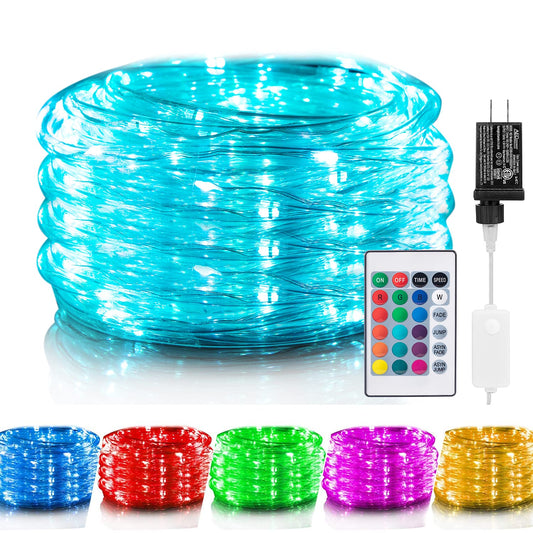 Rynx | Minetom Color Change Taubelamps Outdoor - 33Ft Led Outdoor Light String With Remote Control, 16 Colors Plug In Blinking Outdoor Christmas Lights, Light String For Outdoor Bedroom Indoor Wedding Terrace