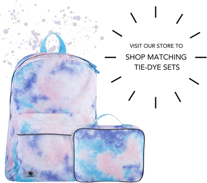 Rynx | Fenrici Tie Dye Lunch Box For Boys, Girls, Kids Insulated Lunch Bag, Soft Room, Spacious, BPA Free, Food Safe, 10.8in X 9.2in X 3.8in (Indigo Blue Tie Dye)