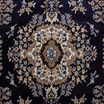 Rynx | Home Dynamix Premium Sakarya Traditional Medallion Border Area Rug, Navy Blue, 3'7"X5'2" Rectangle