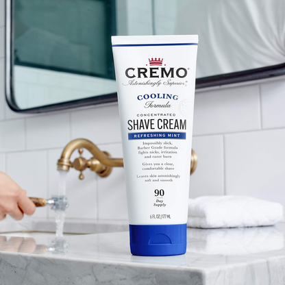 Rynx | Cremo Barber Grade Cooling Shave Cream, Astonishingly Superior Ultra-Slick Shaving Cream