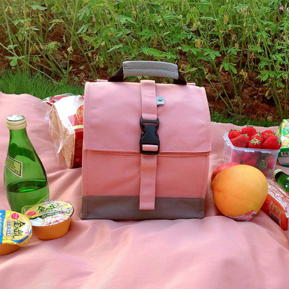 Rynx | Sunny Bird Insulated Lunch Box Pink Lunch Bag Small Cooler Bag For Women, Girls, Adults And Teenagers (Pink)