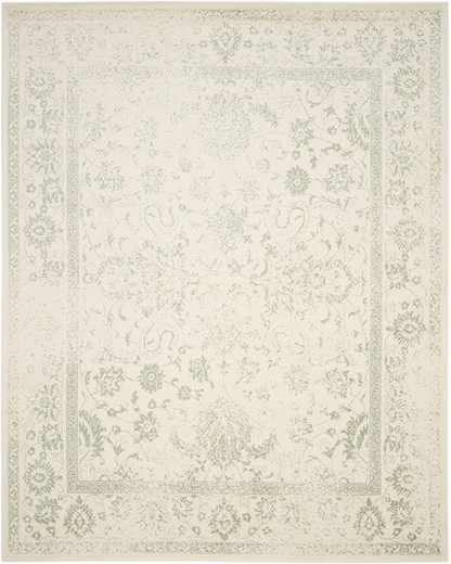 Rynx | Safavieh Adirondack Collection ADR109V Oriental Distressed Non-Shedding Stain Resistant Living Room Bedroom Runner, 2'1" x 8', Ivory / Sage