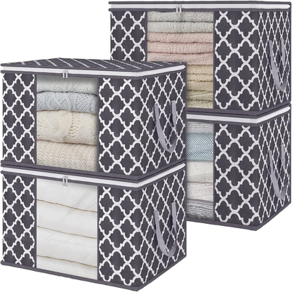 Rynx | Multi Pack Large Cape Closet Organization and Storage Containers for Clothes & Blankets