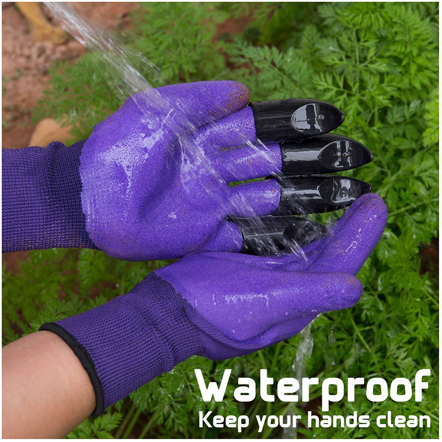 Rynx | Garden Gloves with Claws for Women and Men outdoor Digging Planting Weeding Seed