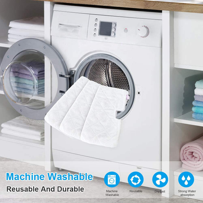 Rynx | Fushing 10Pcs Steam Mop Pads, Washable Microfiber Cleaning Steam Replacement Pads for Shark Steam Pocket Mop Hard Floor Cleaning Machine S3500 Series S3501 S3550 S3601 S3601D S3801 S3801CO S3901 SE450 S2901