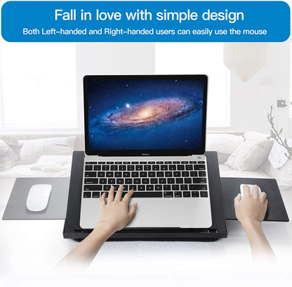Rynx | Adjustable Lap Desk - With 6 adjustable angles, removable mouse pad, and double cushion portable stand for car portable desk, work desk, lap writing board and drawing table on sofa or bed by Huanuo