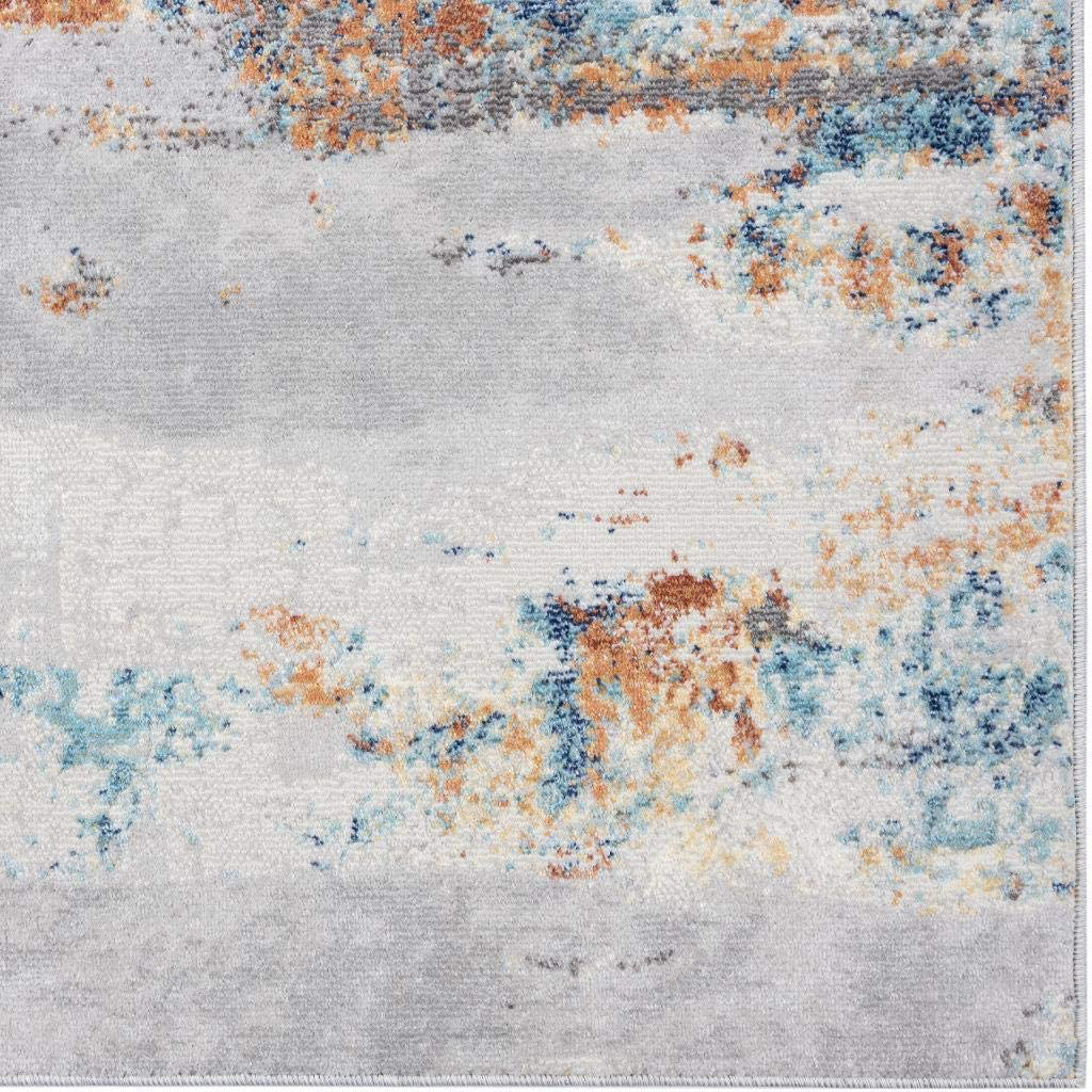 Rynx | Luxe Weavers Rugs – Victoria Modern Area Rugs with Abstract Patterns 9084 – Medium Pile Area Rug, Light Blue / 4 x 5