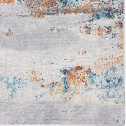 Rynx | Luxe Weavers Rugs – Victoria Modern Area Rugs with Abstract Patterns 9084 – Medium Pile Area Rug, Light Blue / 4 x 5