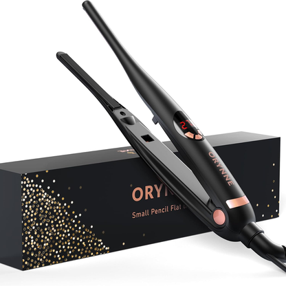 Rynx | 1” Hair Straightener and Curls 2-in-1, Ceramic Flat Iron with 10 Heat Settings
