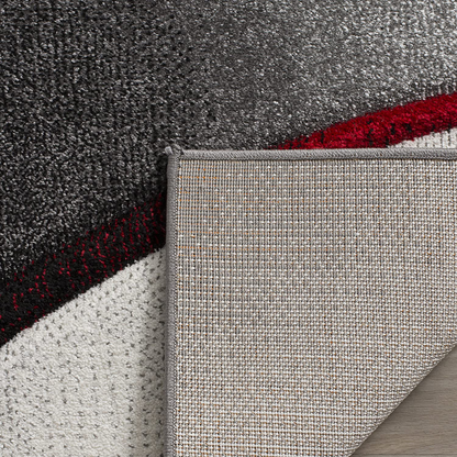 Rynx | Safavieh Hollywood Collection Hlw712f Mid-Century Modern Non-Shedding Stain Resistant Living Room Bedroom Area Rug, 4' X 4' Square, Gray / Blue