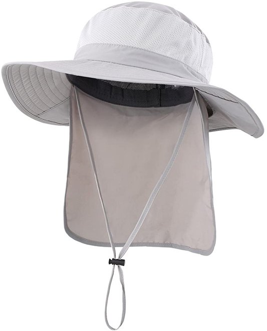 Rynx | Outdoor UPF50+ Mesh Sun Hat Wide Brim Fishing Hat with Neck Flap