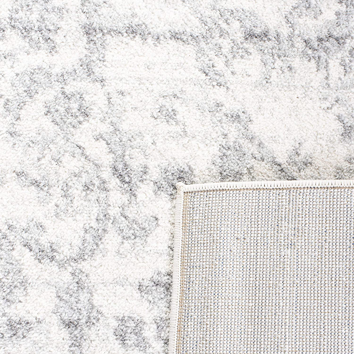Rynx | Safavieh Madison Collection MAD603F Oriental Snowflake Medallion Distressed Non-Shedding Stain Resistant Living Room Bedroom Runner, 2'3" x 8', Gray / Ivory