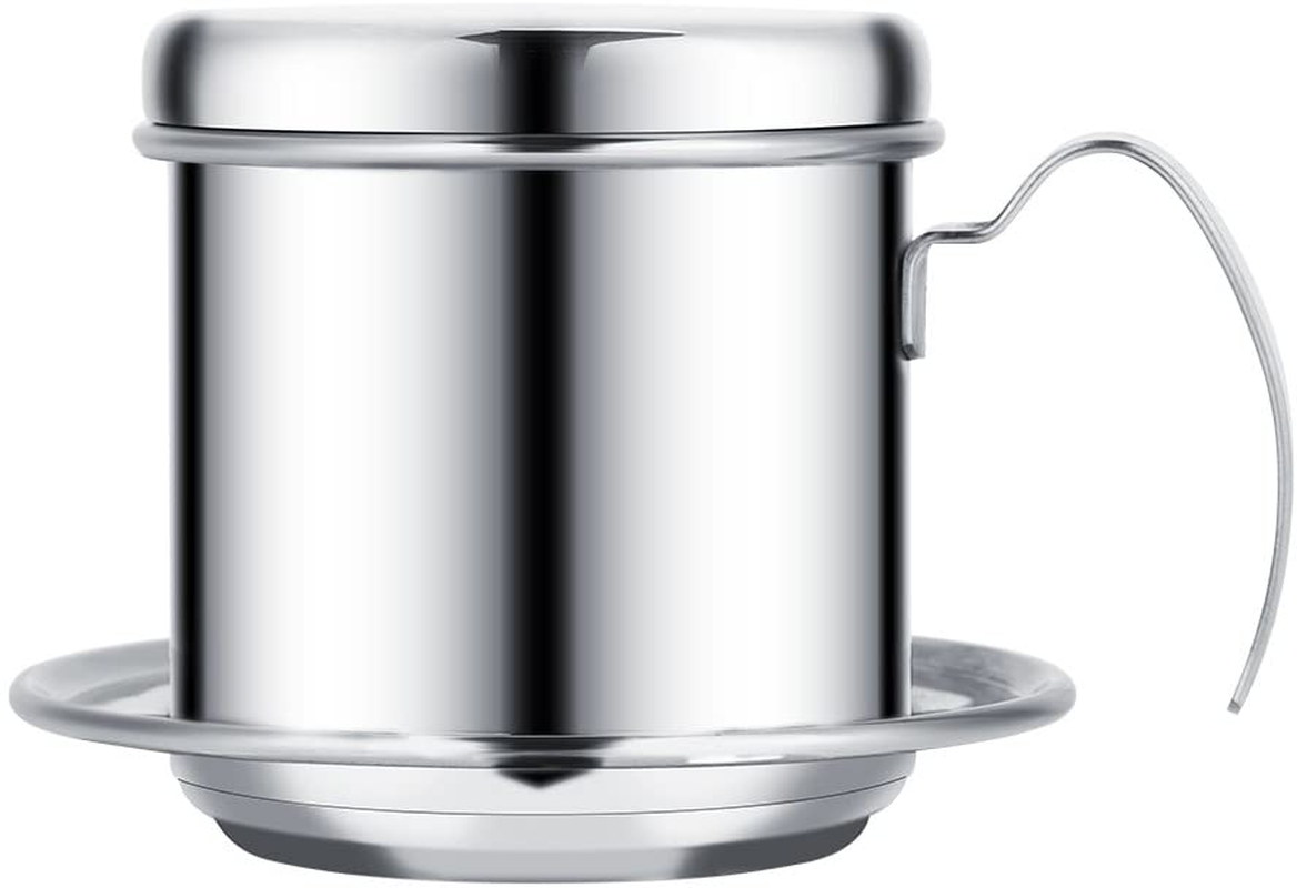 Rynx | Stainless Steel Drip Coffee Filter Holder Vietnamese Style Drip Coffee Pot Infuser Ideal for On the Go/Home (Gold)
