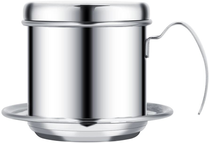 Rynx | Stainless Steel Drip Coffee Filter Holder Vietnamese Style Drip Coffee Pot Infuser Ideal for On the Go/Home (Gold)
