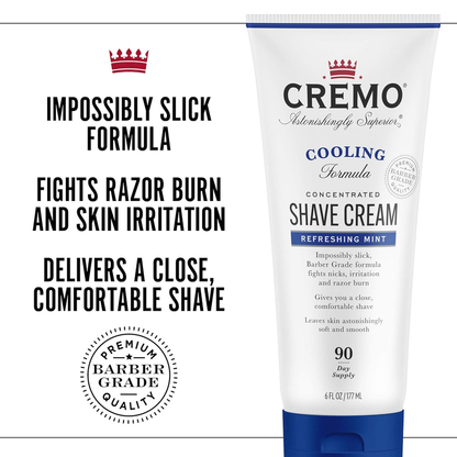 Rynx | Cremo Barber Grade Cooling Shave Cream, Astonishingly Superior Ultra-Slick Shaving Cream