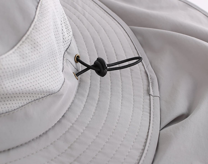 Rynx | Outdoor UPF50+ Mesh Sun Hat Wide Brim Fishing Hat with Neck Flap