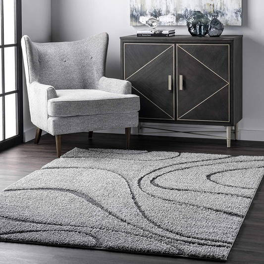 Rynx | Nuloom Carolyn Cozy Soft & Plush Shag Accent Rug, 2' X 3', Dark Gray