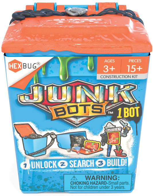 Rynx | Hexbug Junkbots - Trash Can Assortment Kit - Surprise Toys In Every Box Lol With Boys And Girls - Alien Powered Toys For Kids - 15+ Pieces Of Action Construction Figures - For Age Group 5 And Up