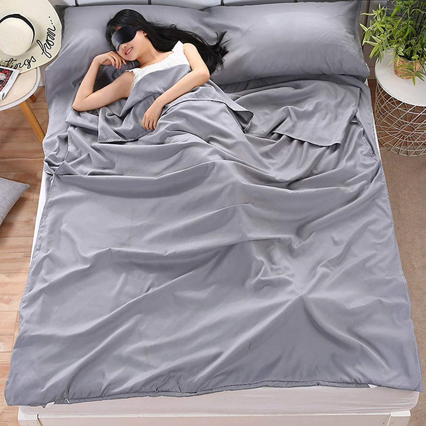 Rynx | Camping Sleeping Bag Liner Lightweight Portable Clean Travel Sheet Sack for Hotel Train Trip Hiking Camping Outdoor Picnic