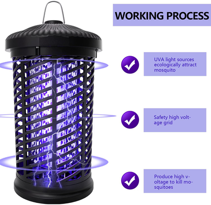 Rynx | Electric Insect Killer, Mosquito Killer Outdoor/Indoor, 4200V Waterproof Fly Insect Trap Repellent, Mosquito Killer for Home, Patio, Backyard