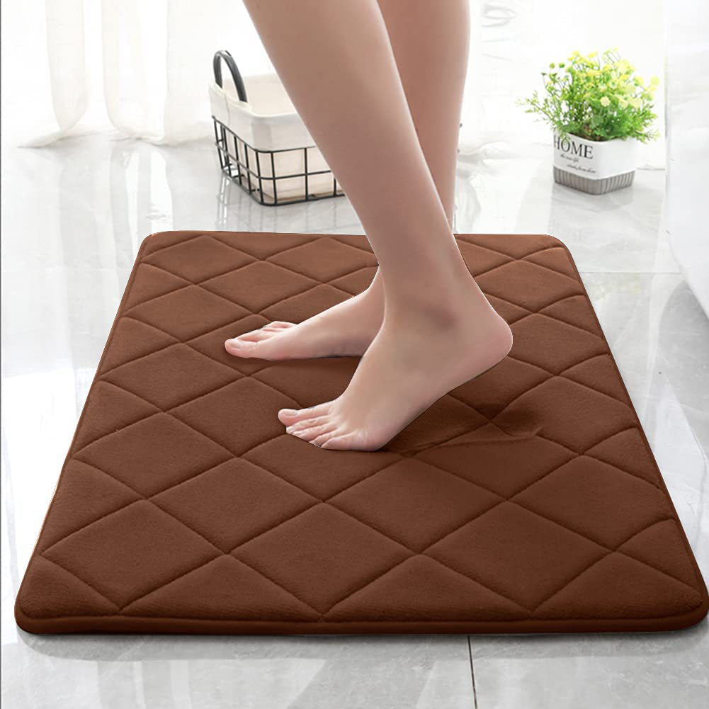 Rynx | Memory Foam Bath Mat Non-Slip Absorbent Bath Rug Machine Washable