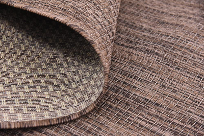 Rynx | Unique Loom Solid Collection Casual Transitional Indoor and Outdoor Flatweave Runner Rug, 2' 7" x 12', Marine Blue/Light Blue